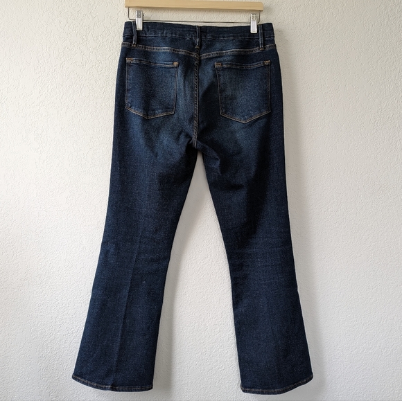 Frame Denim Le Crop Mini Boot Sidewinder Dark Wash Size 30 - Picture 2 of 15